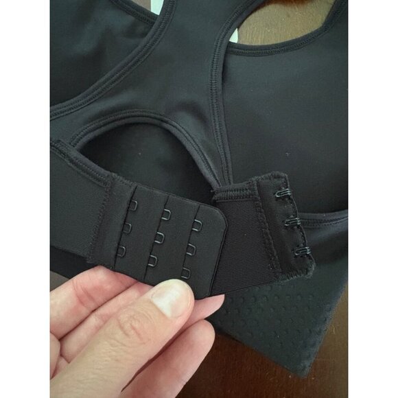 Champion NWT Jersey Stretch Racerback Sports Bra in Black Size Small - Picture 8 of 9